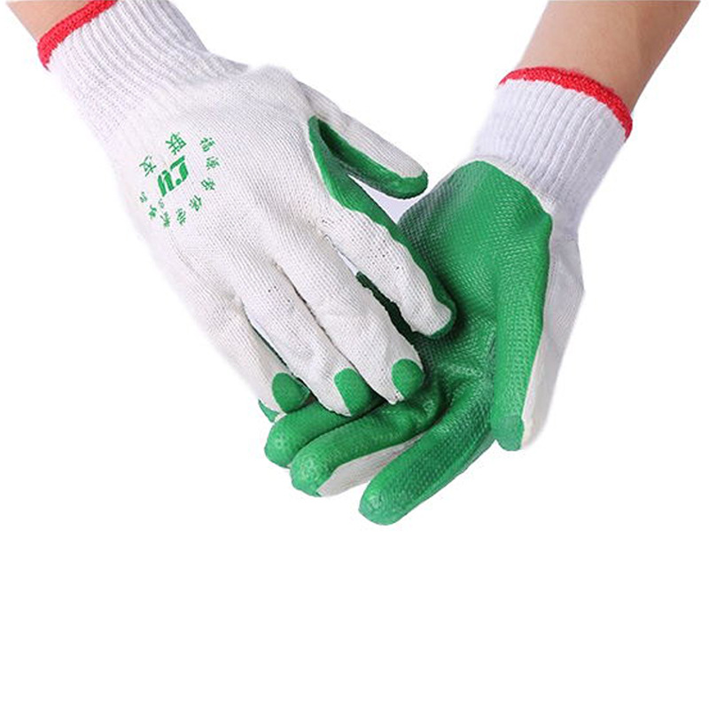 工厂直销胶片手套胶皮手套耐磨防滑橡胶贴片工地搬砖耐磨劳保手套