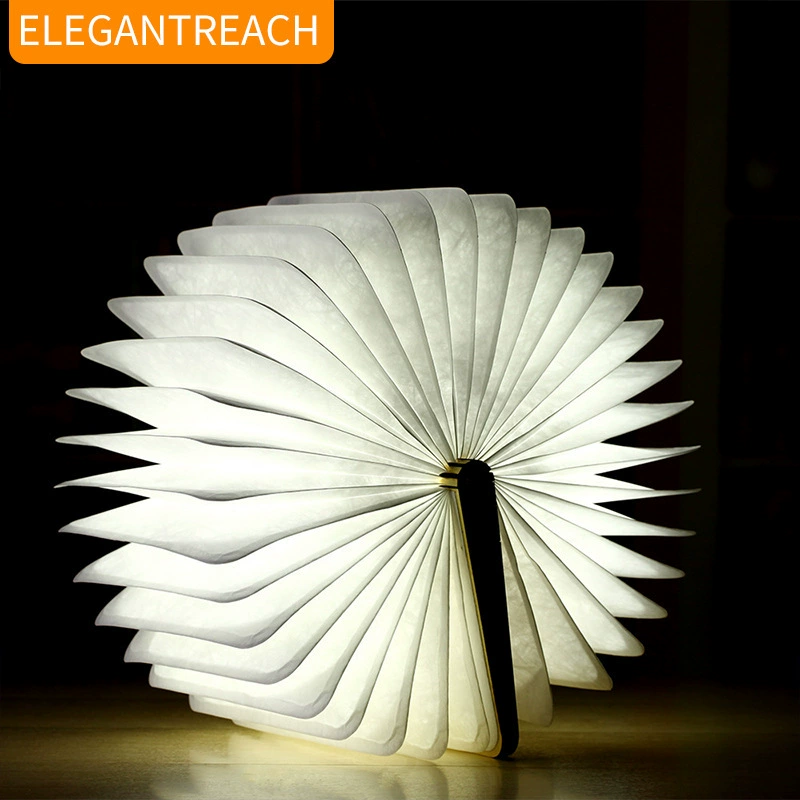 ФабричноеDirect книжная лампа LED LED складная лампа книга Эта лампа USB зарядка книга лампа Творческая деревянная лампа страницы творческий ночной свет