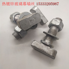 热镀锌5025哈芬槽t型螺栓8.8级槽螺丝38*23玻璃幕墙用t型全螺纹