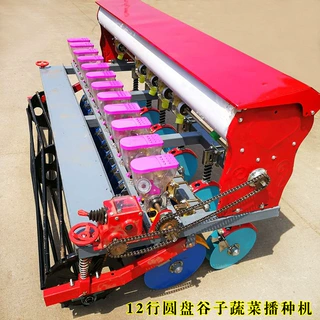 四轮车油菜播种机胡萝卜播种机大白菜精播机免人工间苗高粱播种机