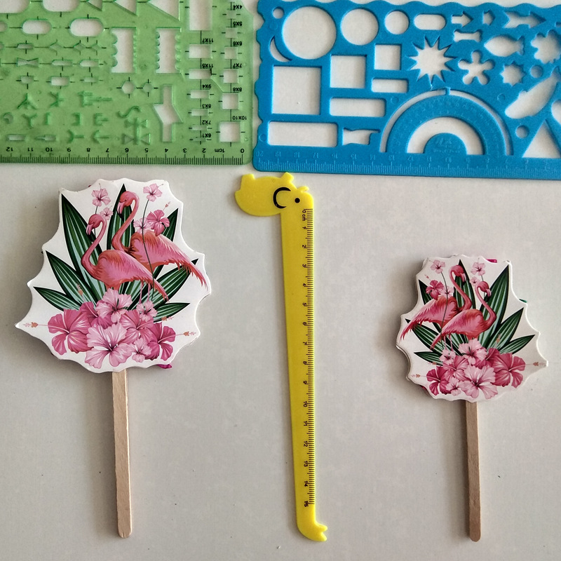 스몰 사이즈-플라밍고 (대나무 손잡이)