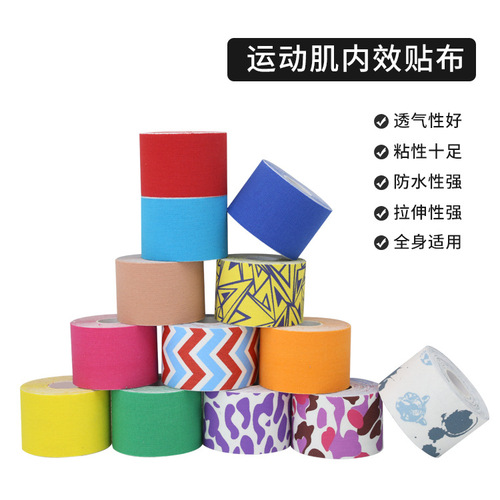 Muscle Adhesive Strips Elastic Bandage Chest Lifting Knee Support Elbow Fitness Accessories Sports Tape