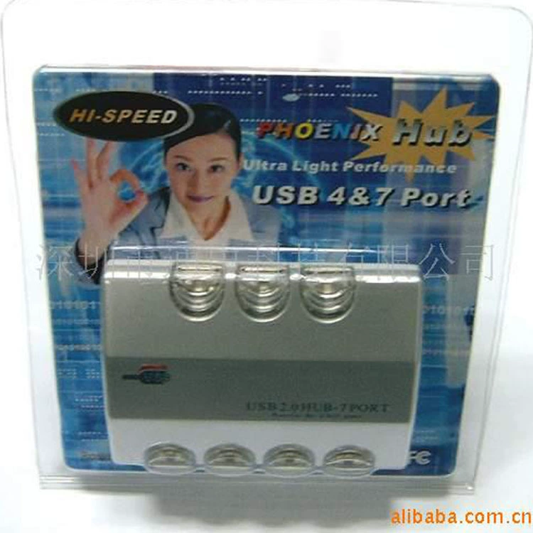[Прямые продажи по заводской цене] 7-портовый USB-концентратор для фонаря USB 2.0-концентратор для фонаря один-четыре