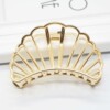 Brand minimalistic metal big crab pin for bath, hairgrip, hair accessory, human head for adults, European style