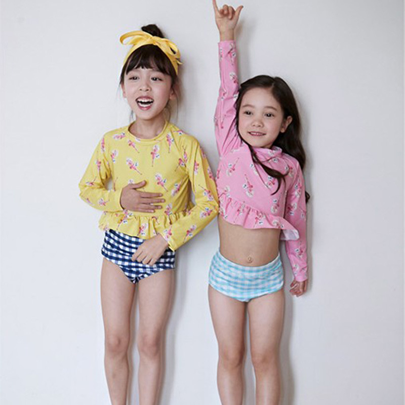 Children's split swimwear, cute keep warm long-sleeve, princess style 3