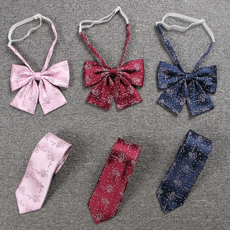 Японская форма JK галстук-бабочка Студент униформа воротник цветок рабочая одежда аксессуары милый мультфильм серии