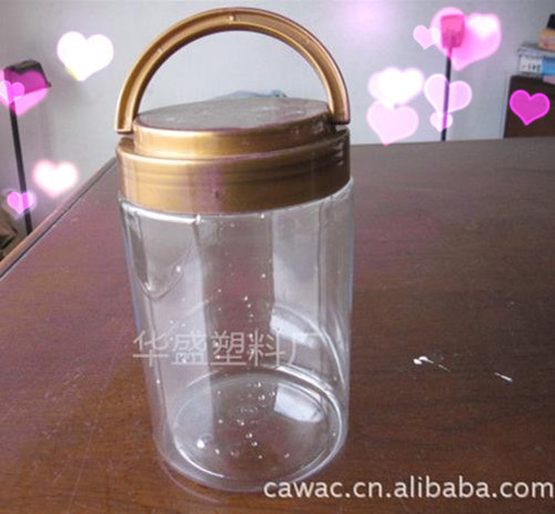 厂家直供食品级PET透明塑料瓶  PET蜂蜜罐子、塑料花茶瓶