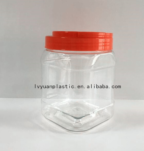 厂家批发透明广口塑料食品罐 PET食品透明塑料瓶 蜂蜜塑料瓶子 花