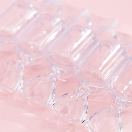 ins cute girl candy shape transparent storage box mini portable ring earrings jewelry box jewelry storage