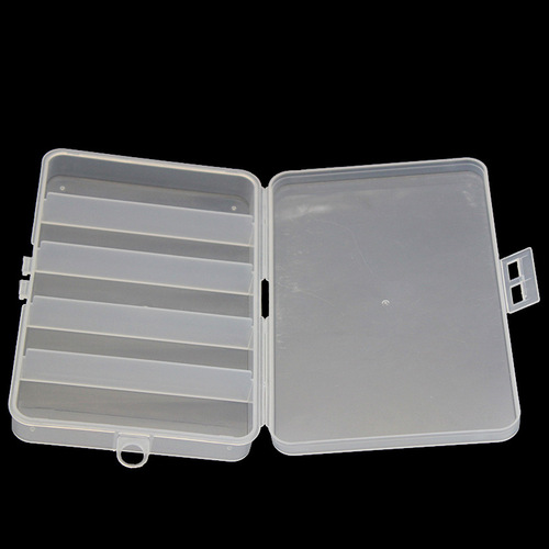 Manufacturer wholesale Leah bait box double buckle five grid box set bait box ABS plastic fishing gear box accessories box
