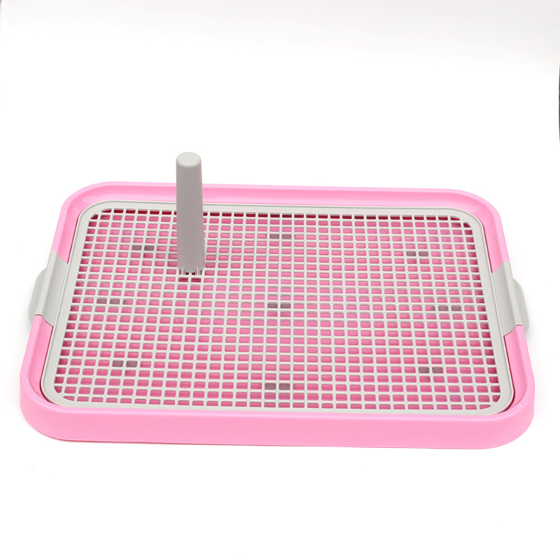 Bandeja Sanitaria Plana para Perros de Plástico Antideslizante para Perros Pequeños