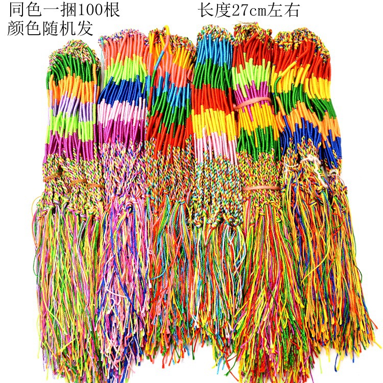 Разноцветная веревка с прямым зерном (1 шт.)