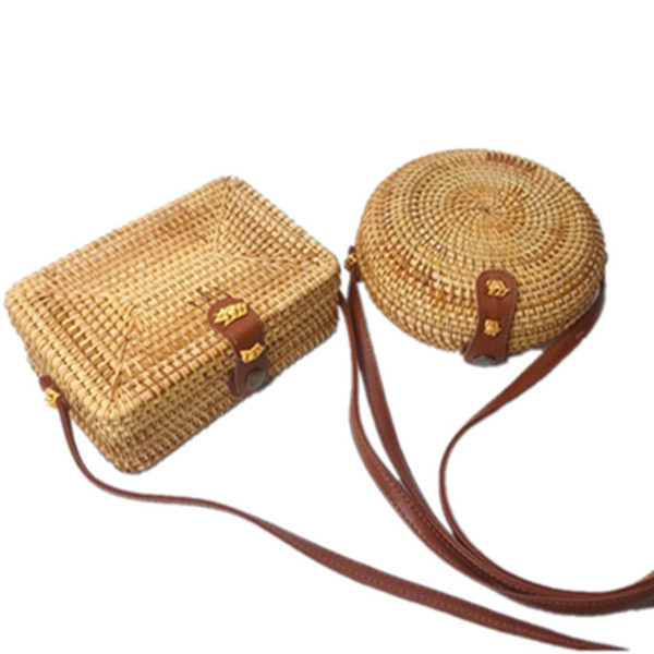 straw one-shoulder bag