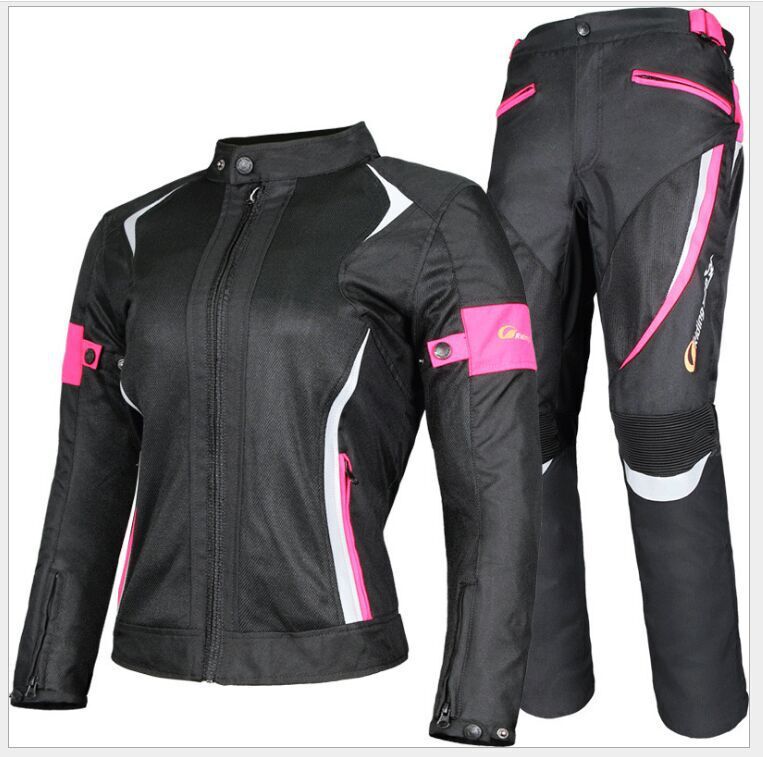 Riding Tribe Motorcycle Riding Suit Women's Racing Suit Drop-resistant Waterproof Clothes with Protective Jacket Riding Tribe Motorcycle Riding Suit Women's Racing Suit Drop-resistant Waterproof Clothes with Protective Jacket