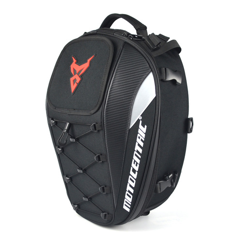 MOTOCENTRIC Motorcycle Helmet Bag, Rear Seat Bag, Dual-Shoulder Backpack, Knight Large Capacity Motorcycle Tail Bag