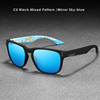 KDEAM new outdoor leisure polarizer inner printing colorful real film men's sunglasses KD1302