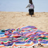 Rainbow beach duvet, American style