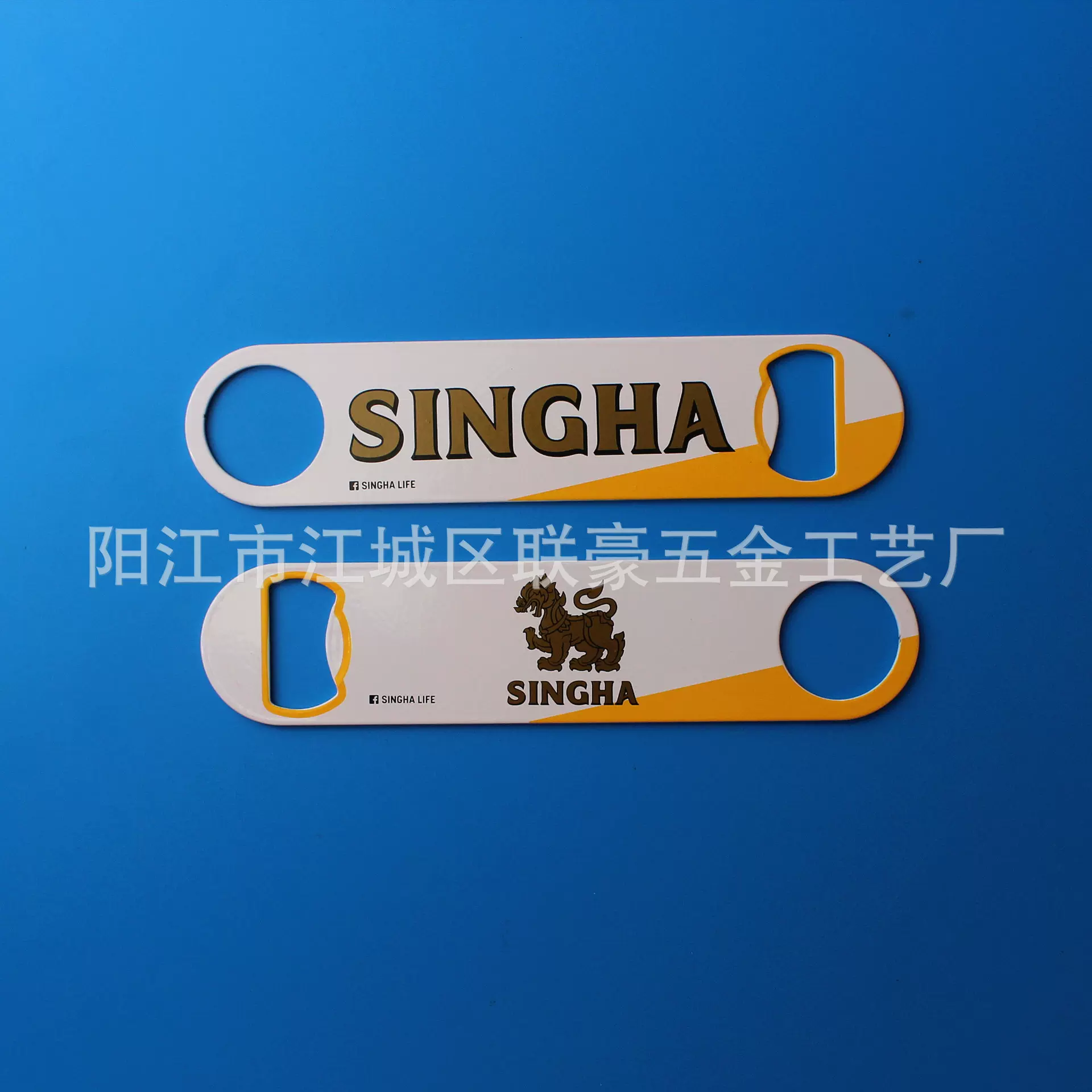 不锈钢啤酒开瓶器直板开瓶器UV彩印啤酒开瓶器开盖器logo礼品