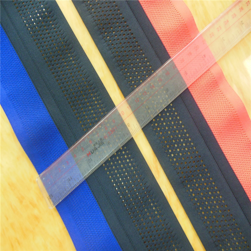 两色双层弹力网带10CM5CM对折网眼带松紧带