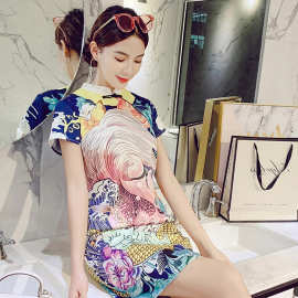 2026夏季时尚设计感小众风格显瘦汉服改良旗袍连衣裙女装中国风