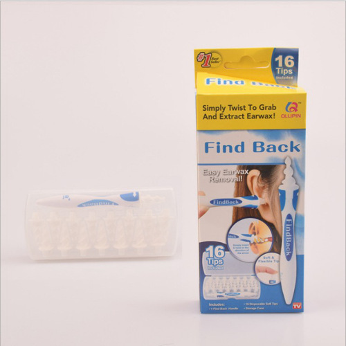 360-degree spiral ear-picking artifact rotating ear-picking cleaner silicone soft-head ear-picking spoon ear cleaner on behalf of