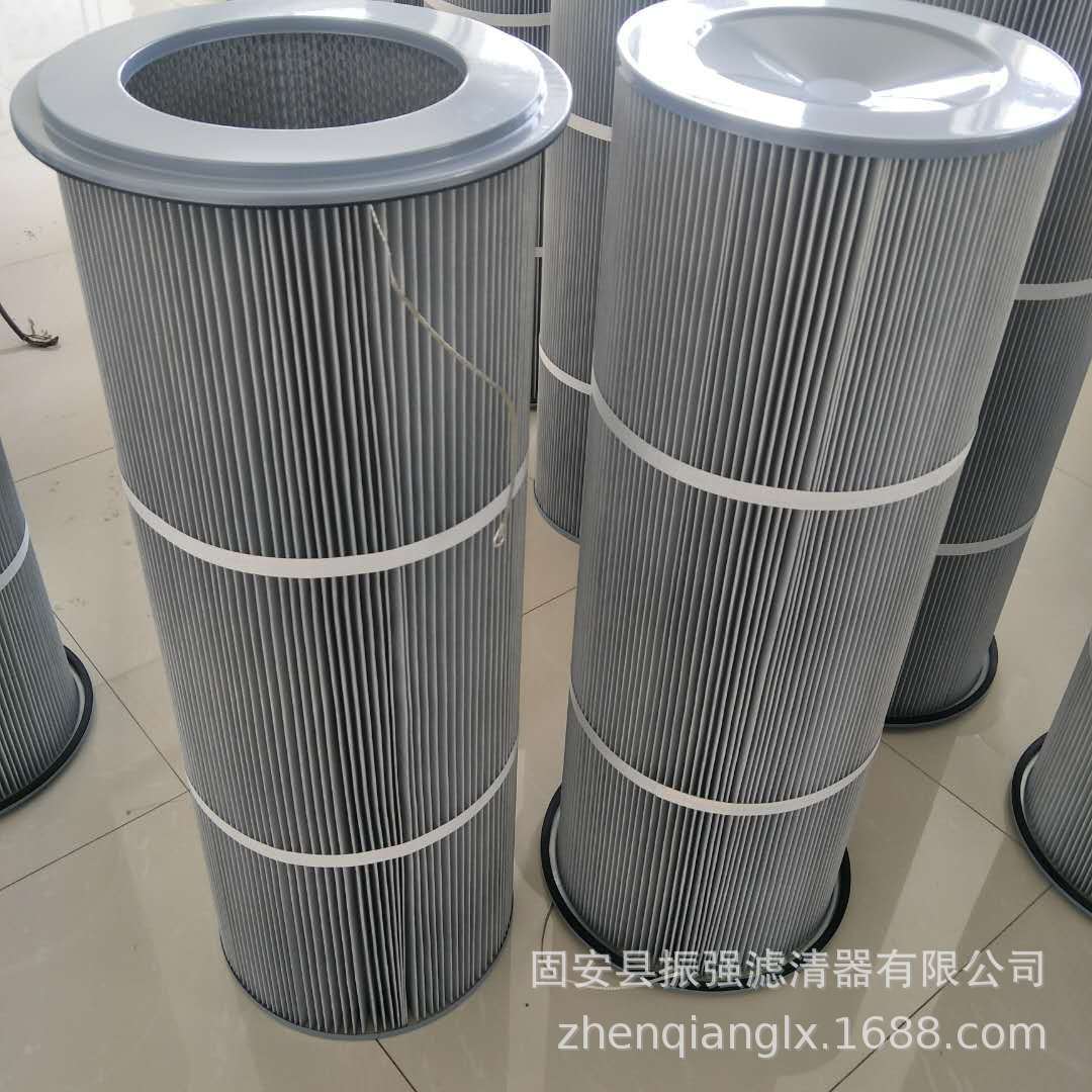 工业上装式覆膜除尘滤筒 350*204*1000滤芯 钢厂除尘器滤筒