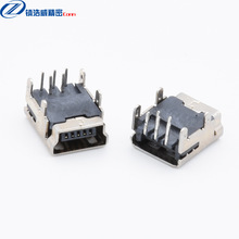 USBĸ���B���� MINI����5P���_90�ȆΌӶ�������ӿ�΢�Ͳ������^