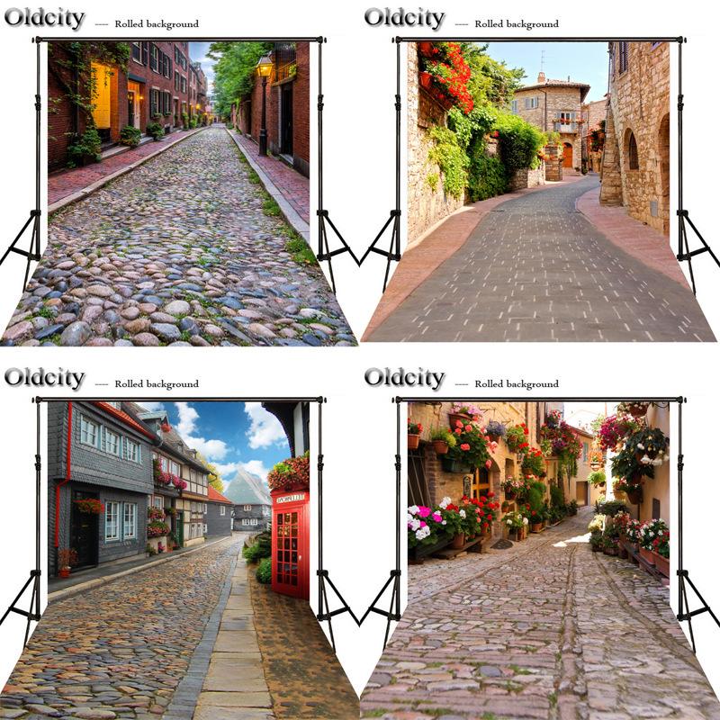 in stock wholesale photography background cloth ebay Amazon bulk direct supply background board European building street view theme