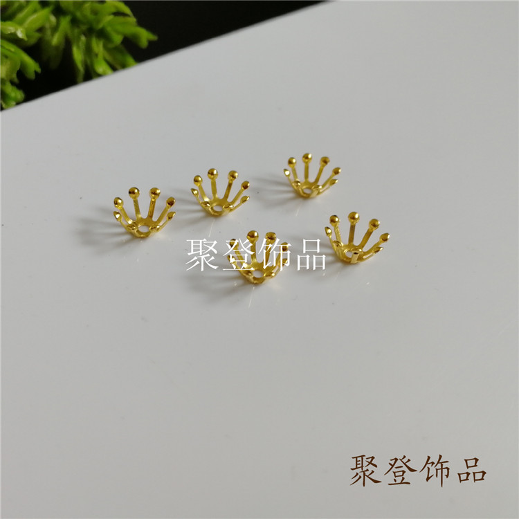 diy古风发饰加厚小花心 古典汉服边夹发夹花蕊电镀饰品配件批发