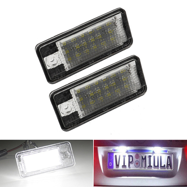 适用于奥迪LED牌照灯A3/A4/A6/A8/Q7/RS4/RS6车牌灯