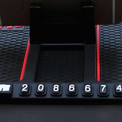Car phone temporary number parking anti-slip mat interior accessory ornament mat multi-functional navigation stand anti-slip mat