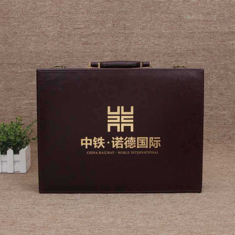 厂家直销皮质礼品箱盒pu皮质交房工具盒交房钥匙简约包装盒批发