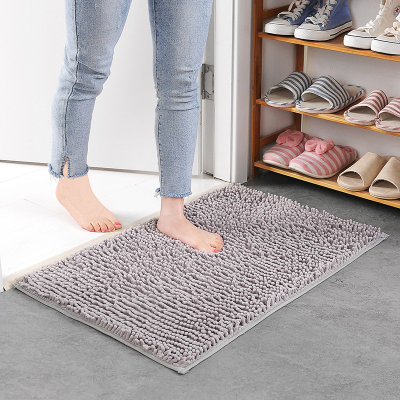 Factory direct microfiber chenille bedroom kitchen living room bay window carpet mat bathroom mat 50*80