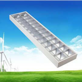 新东方之光方形格栅灯T8/2*40LED办公用中式现代明装格栅灯盘