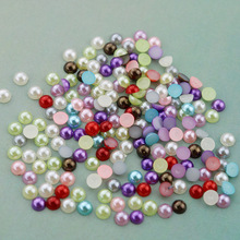 平底半圆仿珍珠ABS珍珠 DIY配件 美甲发夹鞋子水钻饰品贴钻