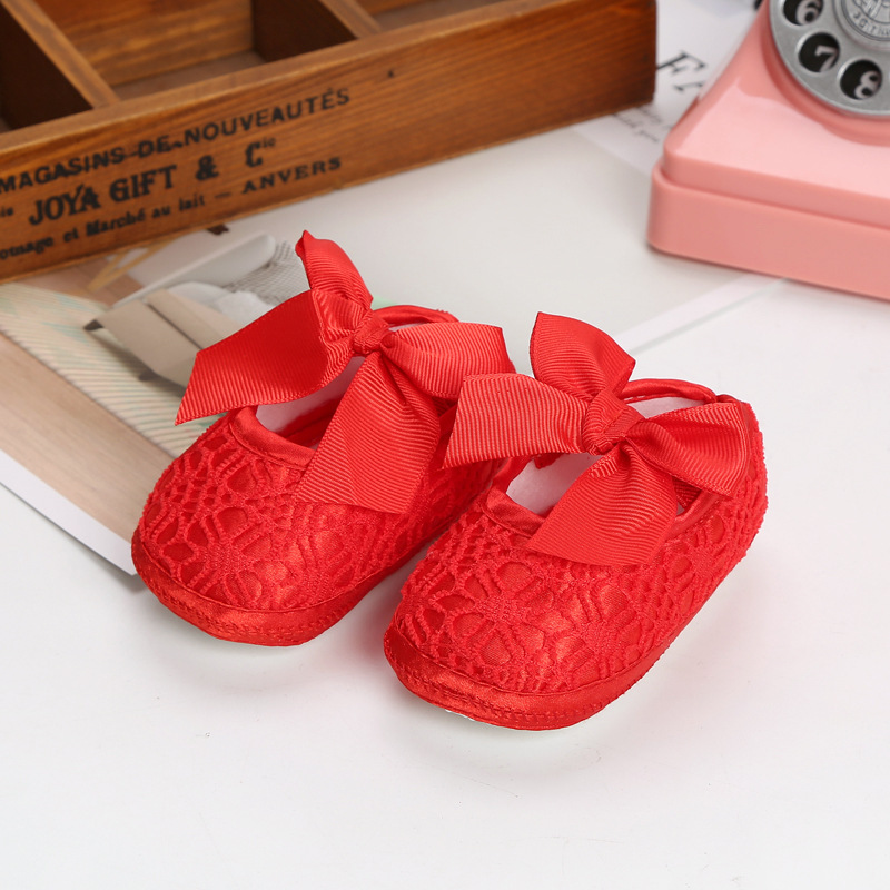 La Primavera y El Otoño DE LA Princesa zapatos de bebé de fondo suave 0-12month zapatos de red de bebé femenino solo transpirable Infantil Niño piso calcetines Zapatos