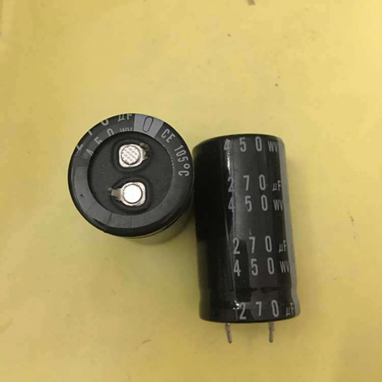 供应全新450V270UF硬脚足压牛角铝电解电容22X45/50,有量询价