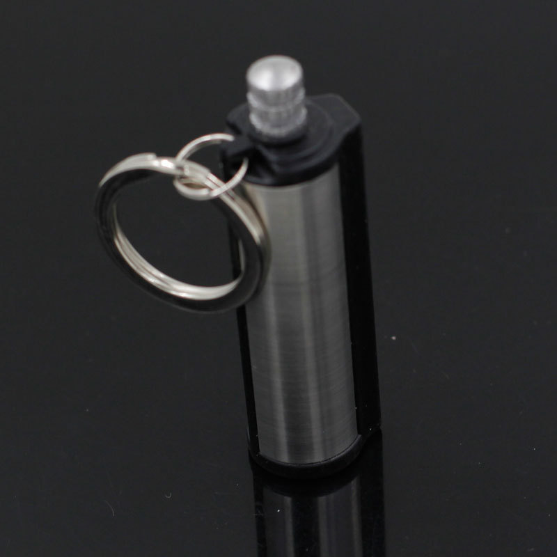 Metal Keychain Lighter挂件便携式登山扣钥匙扣金属煤油万次火柴|undefined