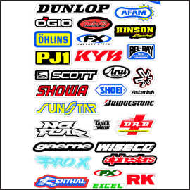 摩托车自行车赛车骷髅贴纸贴花PVC适用滑板涂鸦滑雪板行李箱贴花