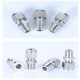 Stainless steel 304 card sleeve connector double card straight-through British tube card sleeve connector NPT thread straight-through