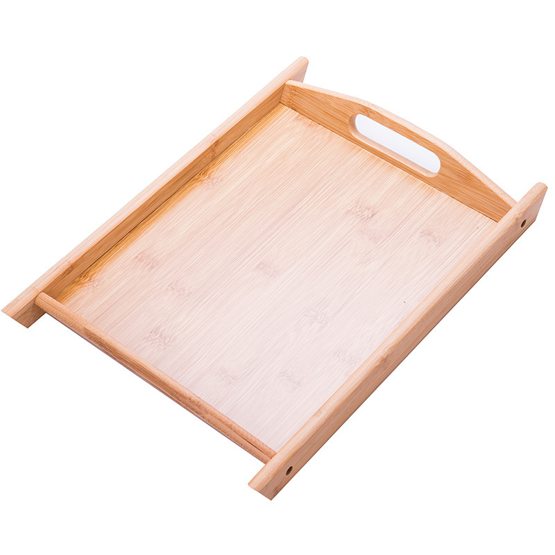 Bandeja Rectangular de Té de Bambú de Madera