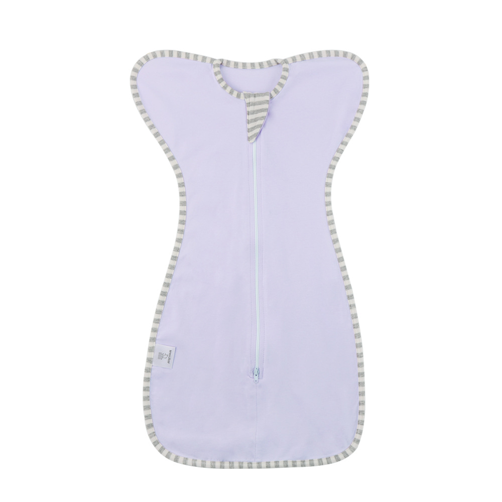 Yinmei Four Seasons bebé anti-shock swaddling toalla bebé Algodón puro elástico swaddling toalla saco de dormir manga desmontable transfronteriza