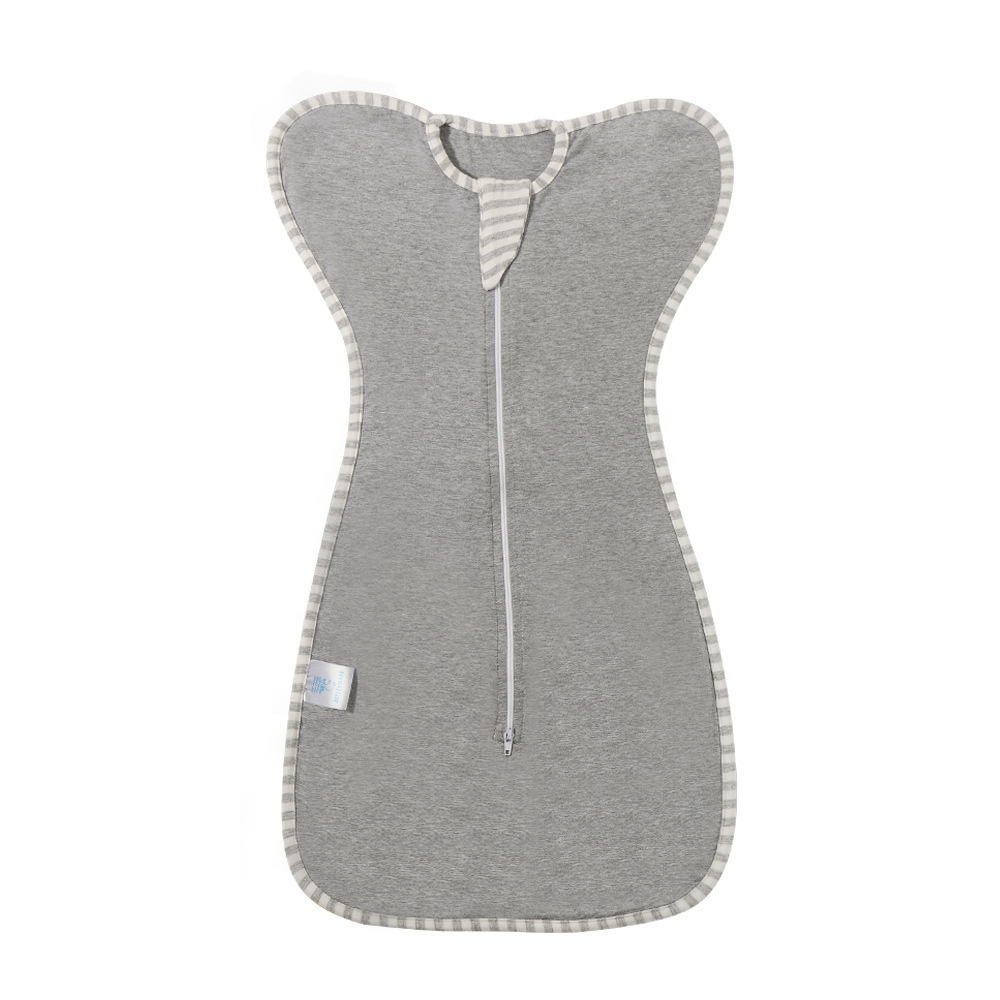 Yinmei Four Seasons bebé anti-shock swaddling toalla bebé Algodón puro elástico swaddling toalla saco de dormir manga desmontable transfronteriza