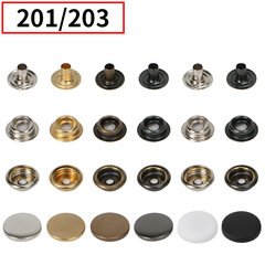 Factory direct sale metal four-in-one buttons wholesale buttons brass 831# metal invisible clasp accessories