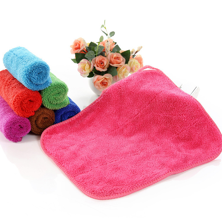 Korea coral fleece cloth 30*40 kitchen hanging scouring pad oil-free absorbent dish towel daily necessities 400g Korea coral fleece cloth 30*40 kitchen hanging scouring pad oil-free absorbent dish towel daily necessities 400g