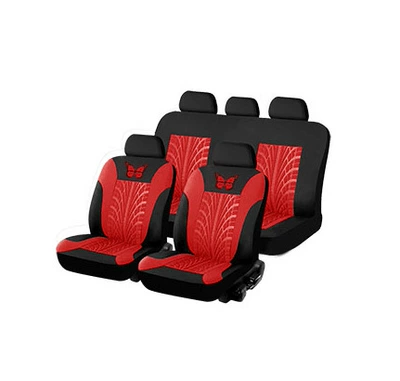 Universal seat cover – for Foreign Trade - red-2-piece-set-single-seat-in-front-row