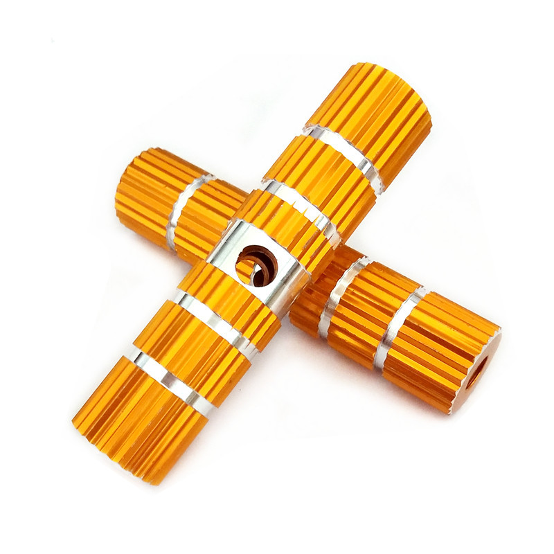 Bicicleta columna de aluminio Barra de pie cilíndrica bicicleta de montaña varilla de pedal columna de pie sólido cohete cilindro accesorios al por mayor