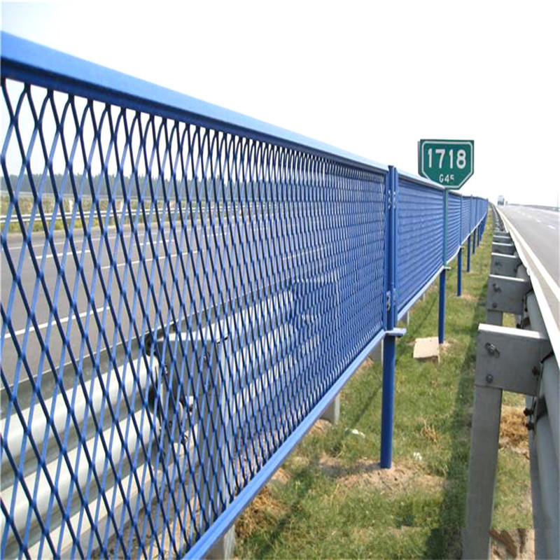 绕城防护网 道路两侧防眩网菱形孔钢板网框架围栏【工厂自营】