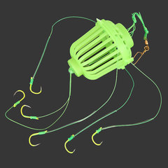 Lure Trap Hand Grenade Mine Grenade Bomb Hook Fluorescent Lure Trap Double Knot Catfish Fishing Rig Bomb Hook Manufacturer Wholesale