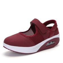 女鞋2019外贸新款摇摇鞋气垫休闲透气浅口女鞋厚底护士鞋35-42码